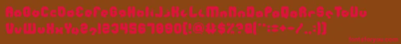 MOHR Font – Red Fonts on Brown Background