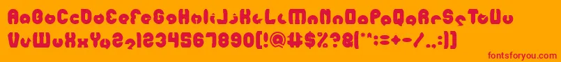 MOHR Font – Red Fonts on Orange Background