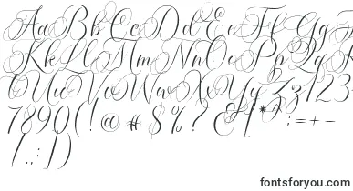 Molandika Script font – funky Fonts