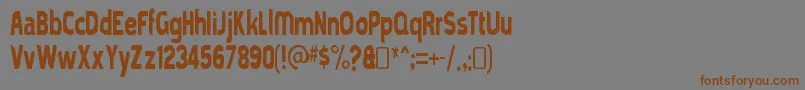 Шрифт mold papa – коричневые шрифты на сером фоне