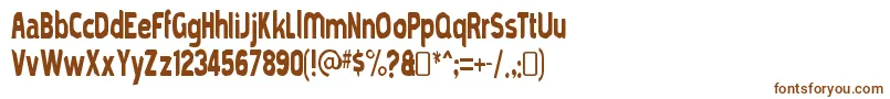 mold papa Font – Brown Fonts on White Background