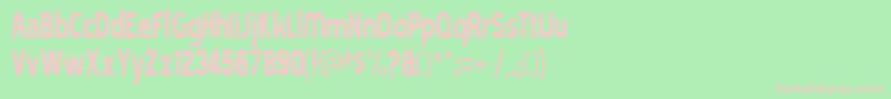 mold papa-Schriftart – Rosa Schriften auf grünem Hintergrund