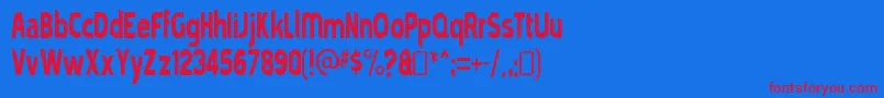 Police mold papa – polices rouges sur fond bleu