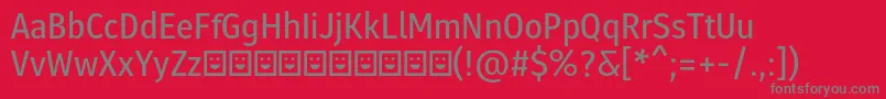 Molecula Demo SemiBold Font – Gray Fonts on Red Background