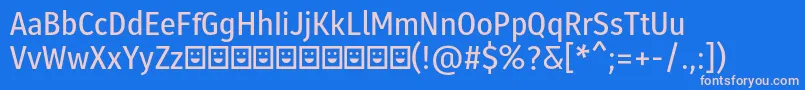 More about Molecula Demo SemiBold Font Molecula Demo SemiBold Font – Pink Fonts on Blue Background