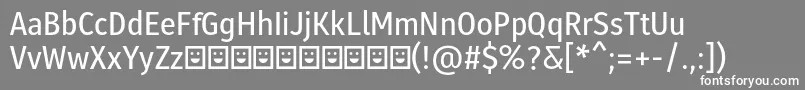 Molecula Demo SemiBold Font – White Fonts on Gray Background