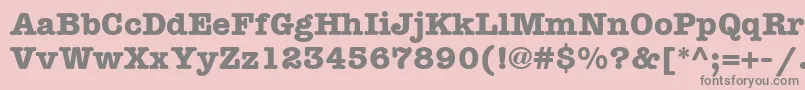En savoir plus sur la police ItcAmericanTypewriterLtBold Police ItcAmericanTypewriterLtBold – polices grises sur fond rose