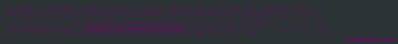 Molecula Demo Thin Font – Purple Fonts on Black Background