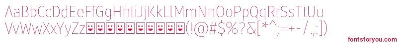 Molecula Demo Thin Font – Red Fonts