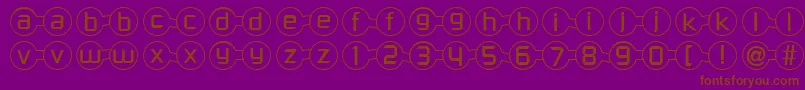 Molecular Font – Brown Fonts on Purple Background