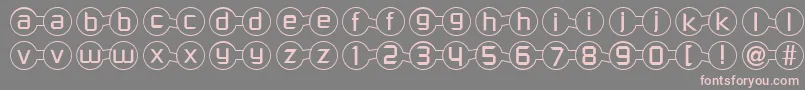 Molecular Font – Pink Fonts on Gray Background