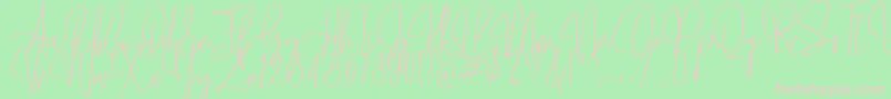 Mollaroid   Font – Pink Fonts on Green Background