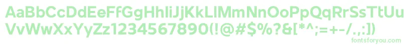Czcionka Mollen Personal Use Bold – zielone czcionki