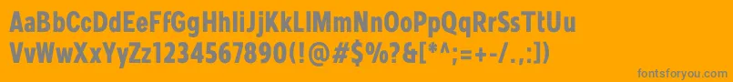 fuente Mollen Personal Use BoldCondensed – Fuentes Grises Sobre Fondo Naranja