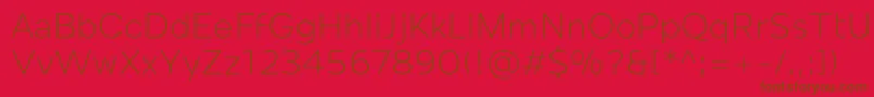 Police Mollen Personal Use Light – polices brunes sur fond rouge