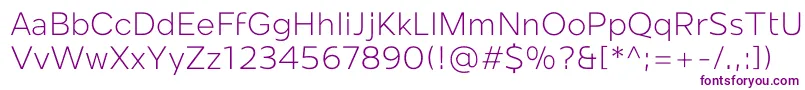 Mollen Personal Use Light Font – Purple Fonts on White Background