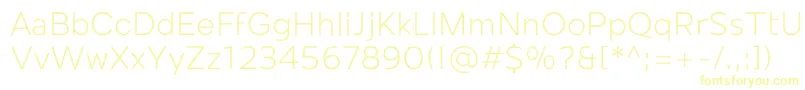 Mollen Personal Use Light-fontti – keltaiset fontit