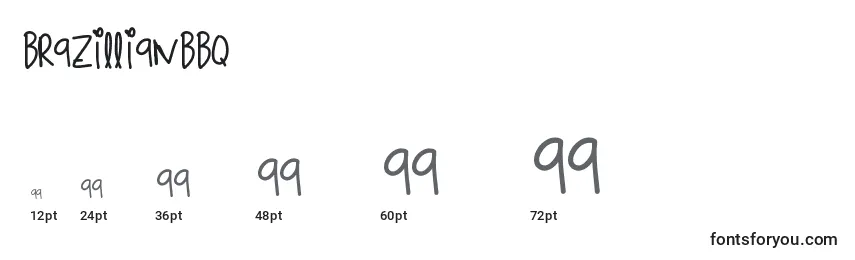 Brazillianbbq Font Sizes