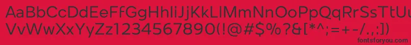 Mollen Personal Use Regular Font – Black Fonts on Red Background