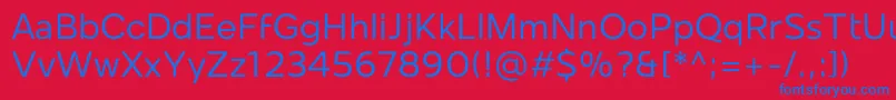 Mollen Personal Use Regular Font – Blue Fonts on Red Background