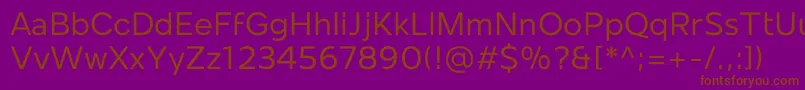 Mollen Personal Use Regular Font – Brown Fonts on Purple Background