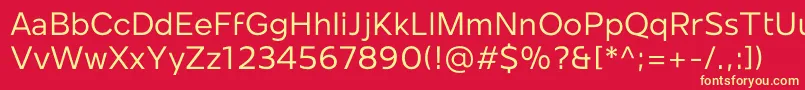 Mollen Personal Use Regular Font – Yellow Fonts on Red Background