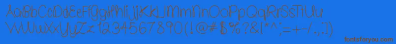 More about molly is the best free TFF Font molly is the best free TFF Font – Brown Fonts on Blue Background