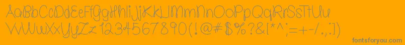 Lisätietoja molly is the best free TFF-fontista molly is the best free TFF-fontti – harmaat kirjasimet oranssilla taustalla