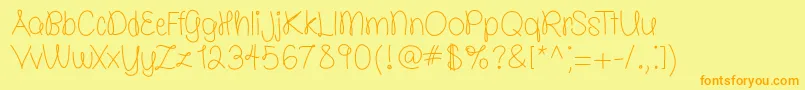 More about molly is the best free TFF Font molly is the best free TFF Font – Orange Fonts on Yellow Background