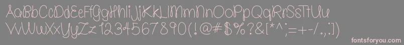molly is the best   free   TFF Font – Pink Fonts on Gray Background