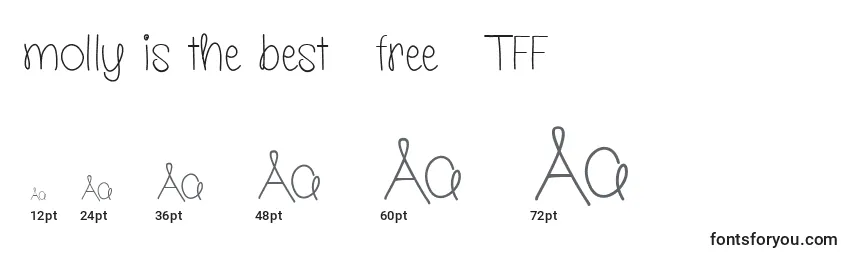Molly is the best   free   TFF Font Sizes