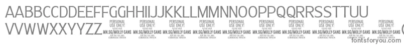 MollySansC Li PERSONAL Font – Gray Fonts