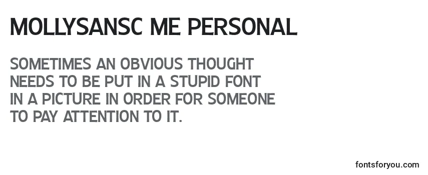 MollySansC Me PERSONAL Font