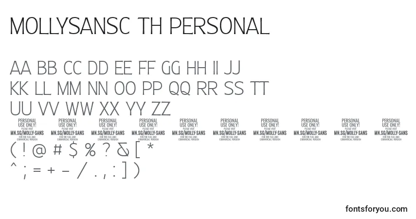 Fuente MollySansC Th PERSONAL - alfabeto, números, caracteres especiales