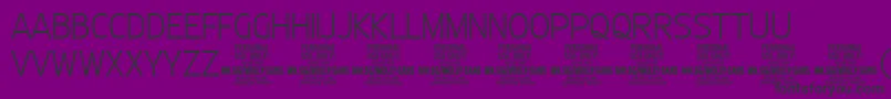 MollySansC Th PERSONAL-fontti – mustat fontit violetilla taustalla