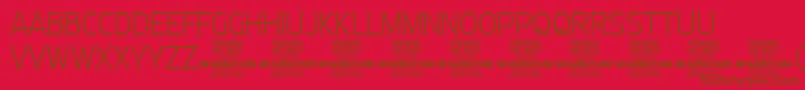 MollySansC Th PERSONAL Font – Brown Fonts on Red Background