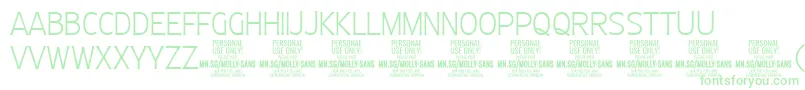 MollySansC Th PERSONAL Font – Green Fonts