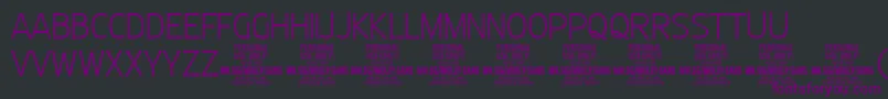 MollySansC Th PERSONAL Font – Purple Fonts on Black Background