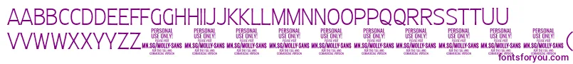 MollySansC Th PERSONAL Font – Purple Fonts