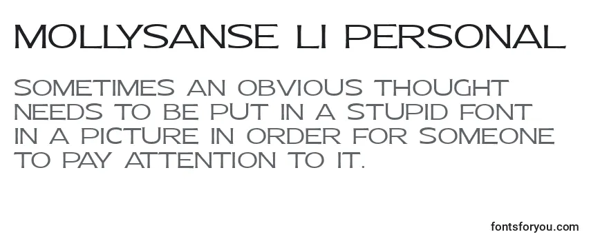 MollySansE Li PERSONAL Font