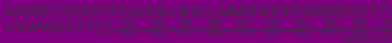 Шрифт MollySansN Li PERSONAL – чёрные шрифты на фиолетовом фоне
