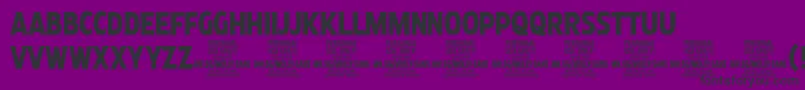 MollySansXC Bo PERSONAL Font – Black Fonts on Purple Background