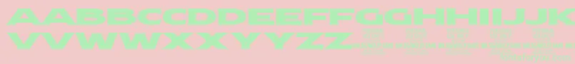 MollySansXE Bl PERSONAL Font – Green Fonts on Pink Background