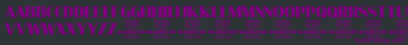 MollySerifC Bl PERSONAL Font – Purple Fonts on Black Background