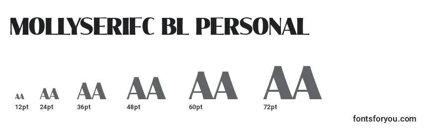 MollySerifC Bl PERSONAL Font Sizes