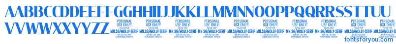 MollySerifC Bo PERSONAL Font – Blue Fonts