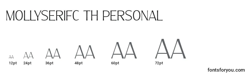 MollySerifC Th PERSONAL Font Sizes
