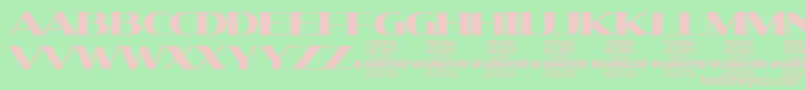 MollySerifE Bl PERSONAL Font – Pink Fonts on Green Background