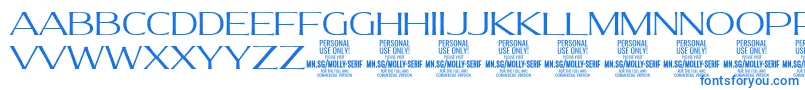MollySerifE Li PERSONAL Font – Blue Fonts