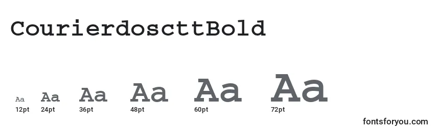 CourierdoscttBold Font Sizes